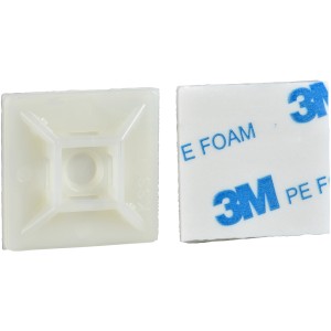 Schneider Electric Thorsman Sockel, selbstklebend, weiß, 28x28mm, für Kabelbinder