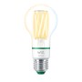 WiZ LED-Lampe E27 in Glühlampenform, 4,3W, 903lm, Weiß. Smarte Beleuchtung für Ihr Zuhause.