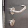 Detailaufnahme: Splendoor Haustür Thermospace Berlin RC2, Türgriff und Schloss