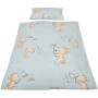 Bestlivings Kinderbettwäsche Bärchen Blau, 100x135 cm & 40x60 cm, mit Bärchen Motiv.