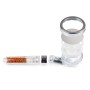 EASYmaxx Duschkopf Spa 3-in-1, transparent/chrom, 8 cm, mit Mineralperlen und verschiedenen Strahlarten.