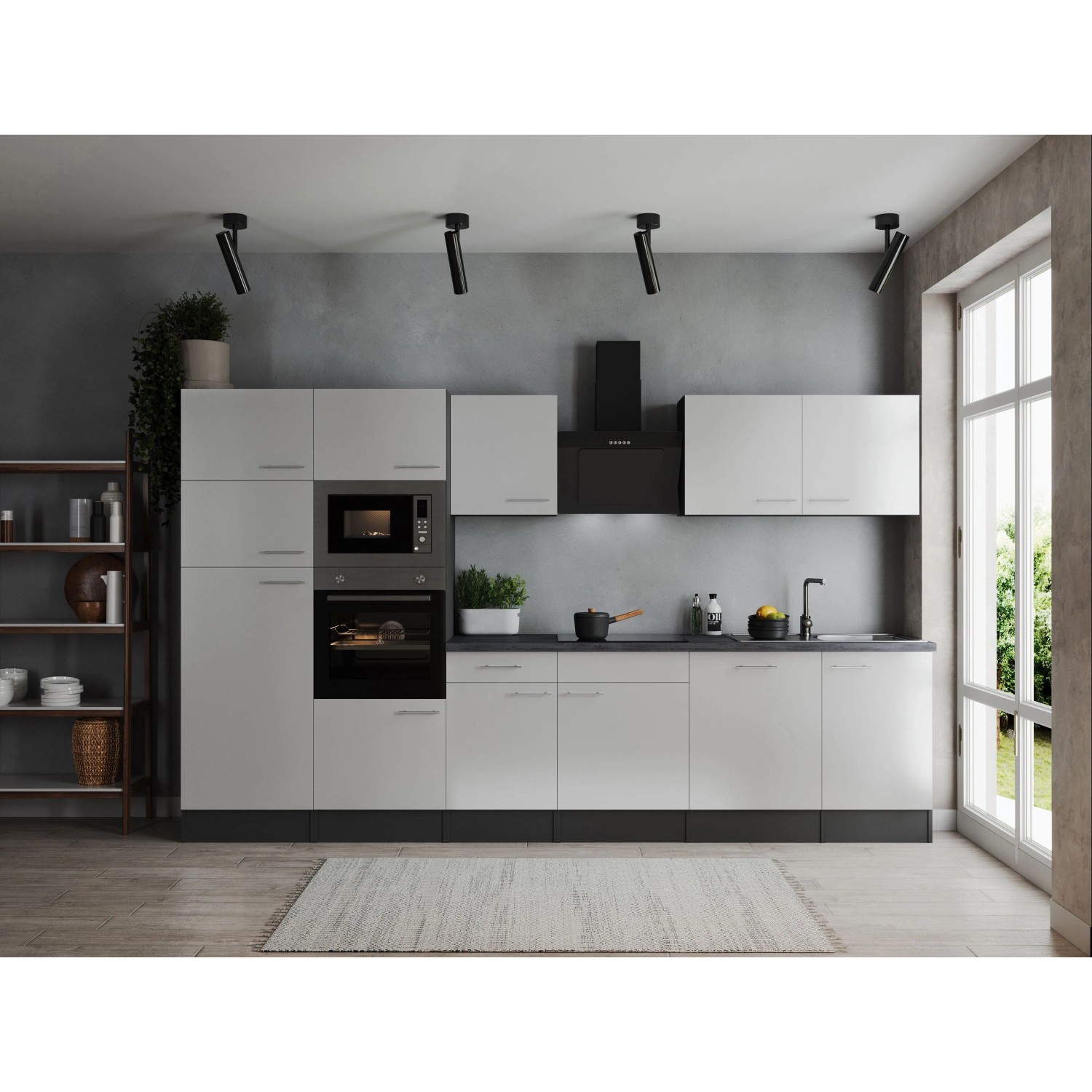 Thumbnail - Respekta Küchenzeile Oliver 340 cm Weiß