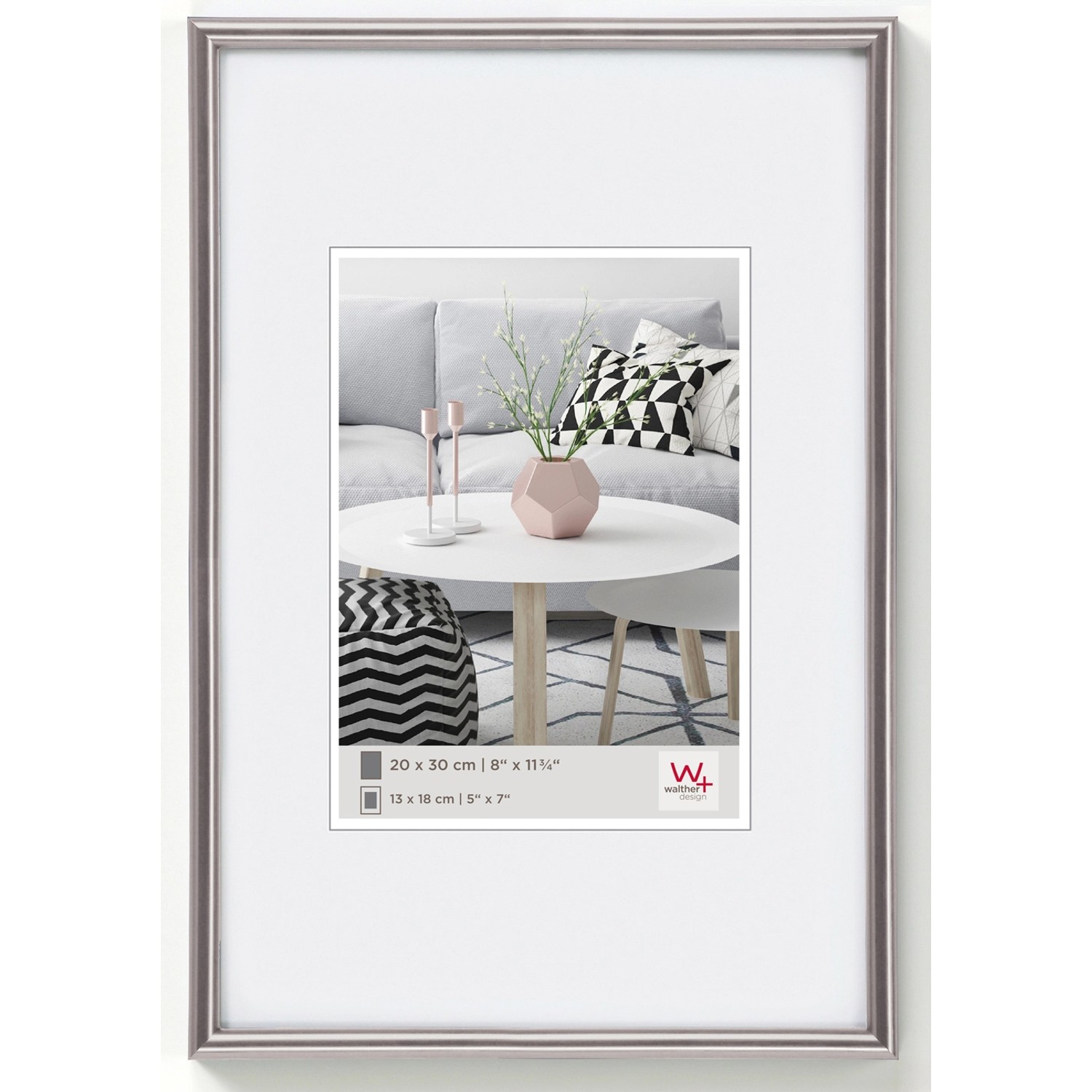 walther design Galeria Kunststoff Bilderrahmen  24x30 cm Stahl günstig online kaufen