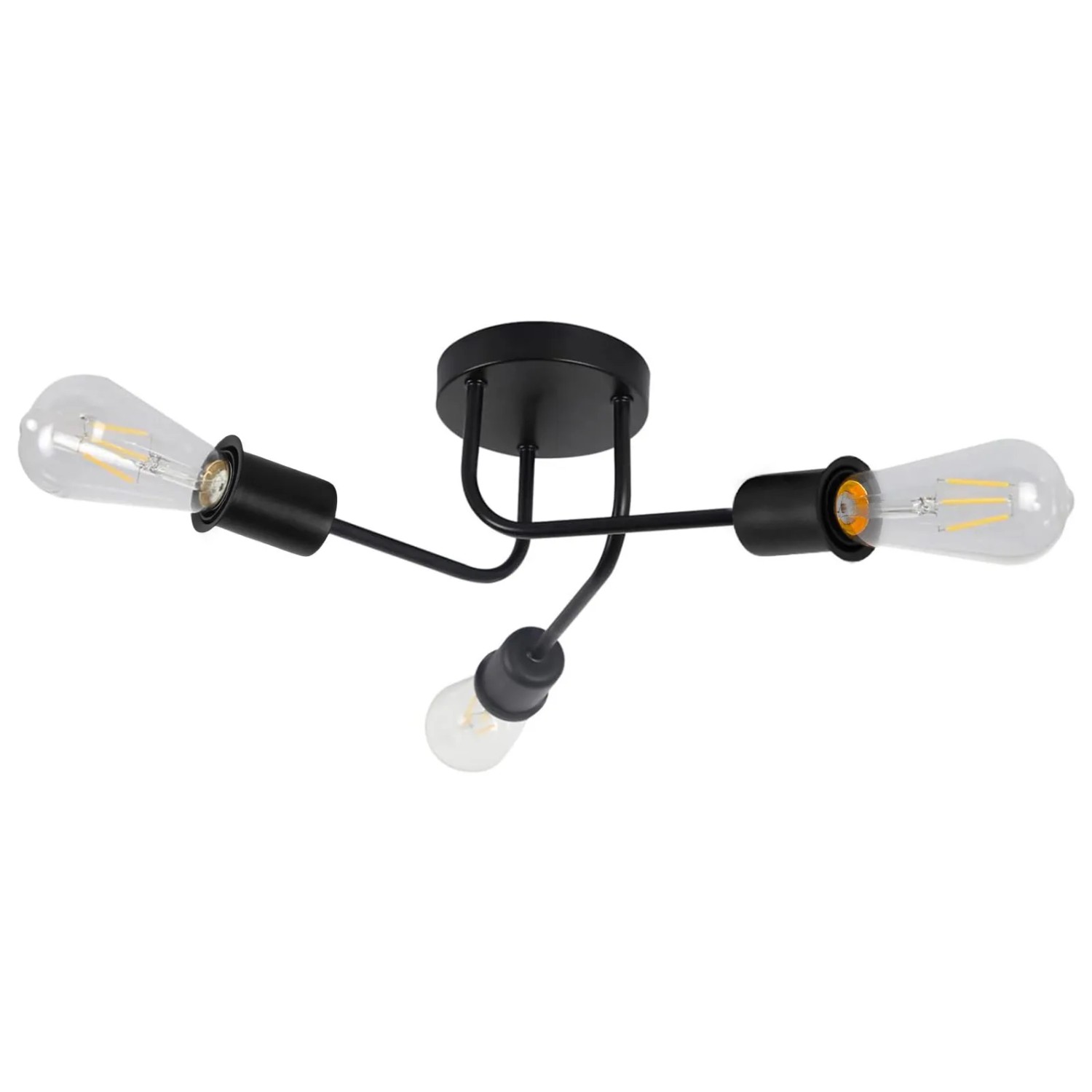 NETTLIFE Deckenleuchte aus Metall L34Schwarz