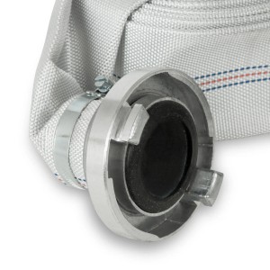 EBERTH Feuerwehrschlauch 2 Zoll mit Storz-Kupplung, 30m lang.