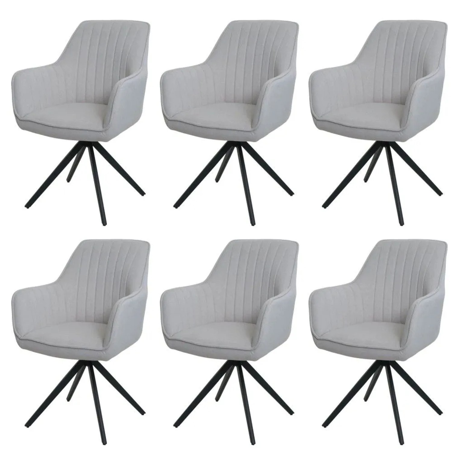 MCW Esszimmerstuhl L79 6er-Set Creme-Beige