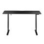 Schwarzer, höhenverstellbarer Juskys Schreibtisch Office Stand 120x60 cm.