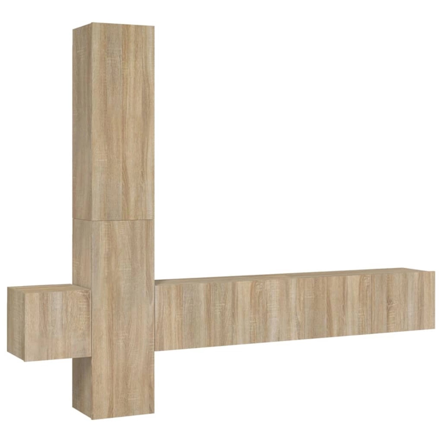 VidaXL 5-tlg. TV-Schrank-Set Sonoma-Eiche Holzwerkstoff 5