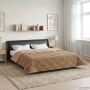 vidaXL Winterbettdecke Taupe 220 x 260 cm Mikrofaser und Teddy-Fleece 42026359_2