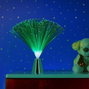 Relaxdays Glasfaserlampe Kunststoff Bunt Farbwechsel 33 cm x 33 cm x 33 cm 70 g