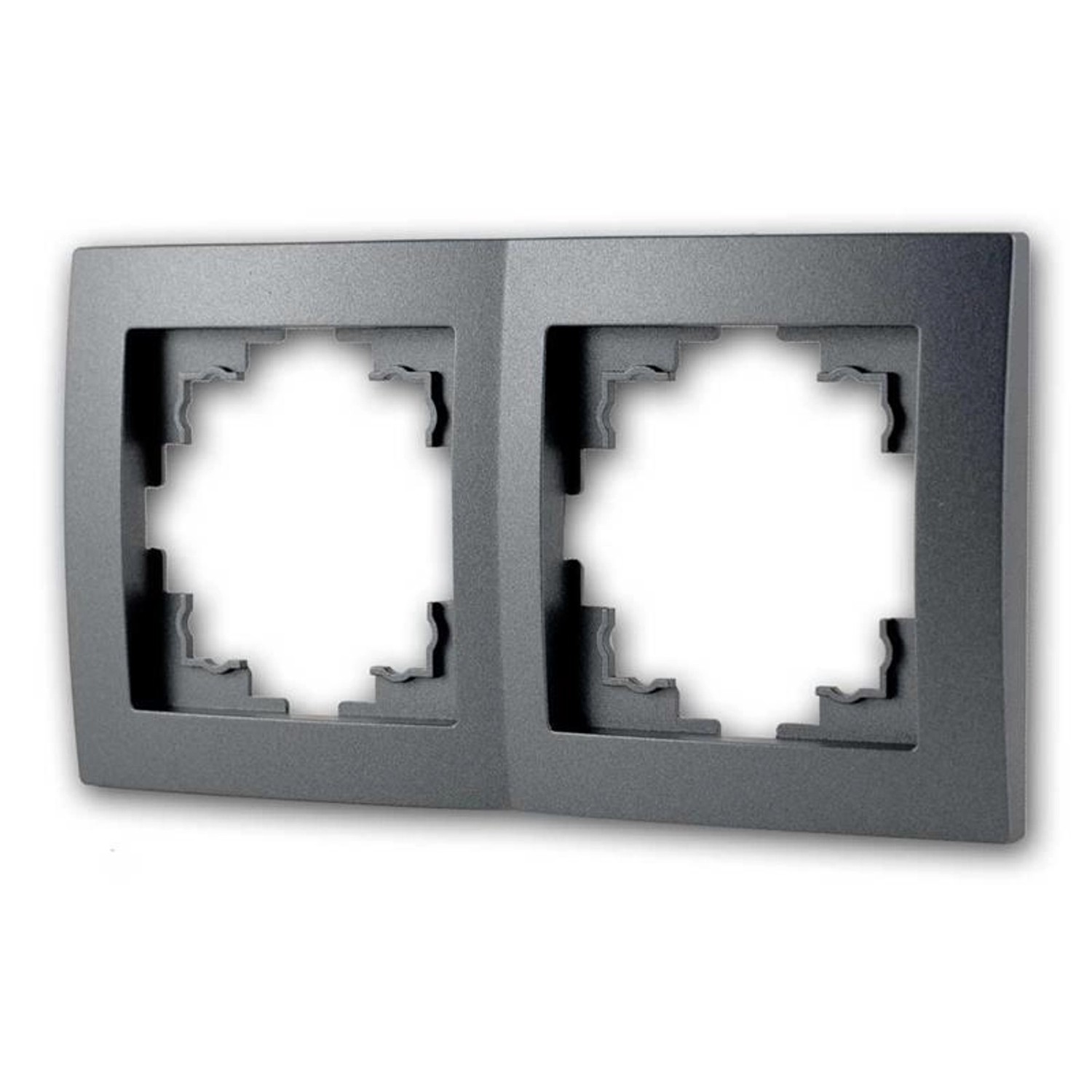 Thumbnail - McPower FLAIR Rahmen 2-Fach Anthrazit Zweifachrahmen