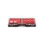 PROREGAL QBRICK Sortimentskasten One L, 12 Fächer, schwarz. Werkzeugkoffer für Ordnung und Transport.