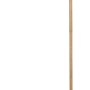 Trio Stehleuchte Korba mit Holzfuß und weißem Stoffschirm. Design-Stehlampe für Wohnzimmer.