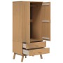 vidaXL Kleiderschrank OLDEN Braun 76,5x53x172 cm Massivholz Kiefer 358594_6