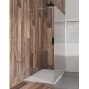 Bad Land Duschkabine Walk in Dusche KETIL 90x195 cm 8 mm Transparent Nano Glas