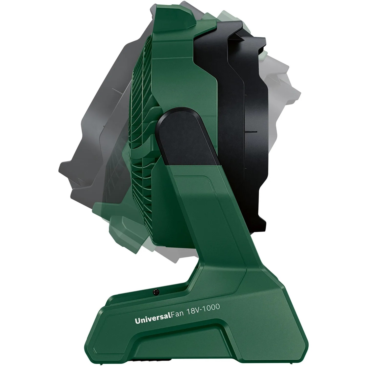 Bosch Akku-Ventilator UniversalFan 18V-1000 mit Akku und Ladegerät, verstellbarer Kopf.