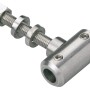 Rundstabhalter V2A, 10 mm, 2 Stück, Edelstahl, Zubehör für Treppen und Geländer.
