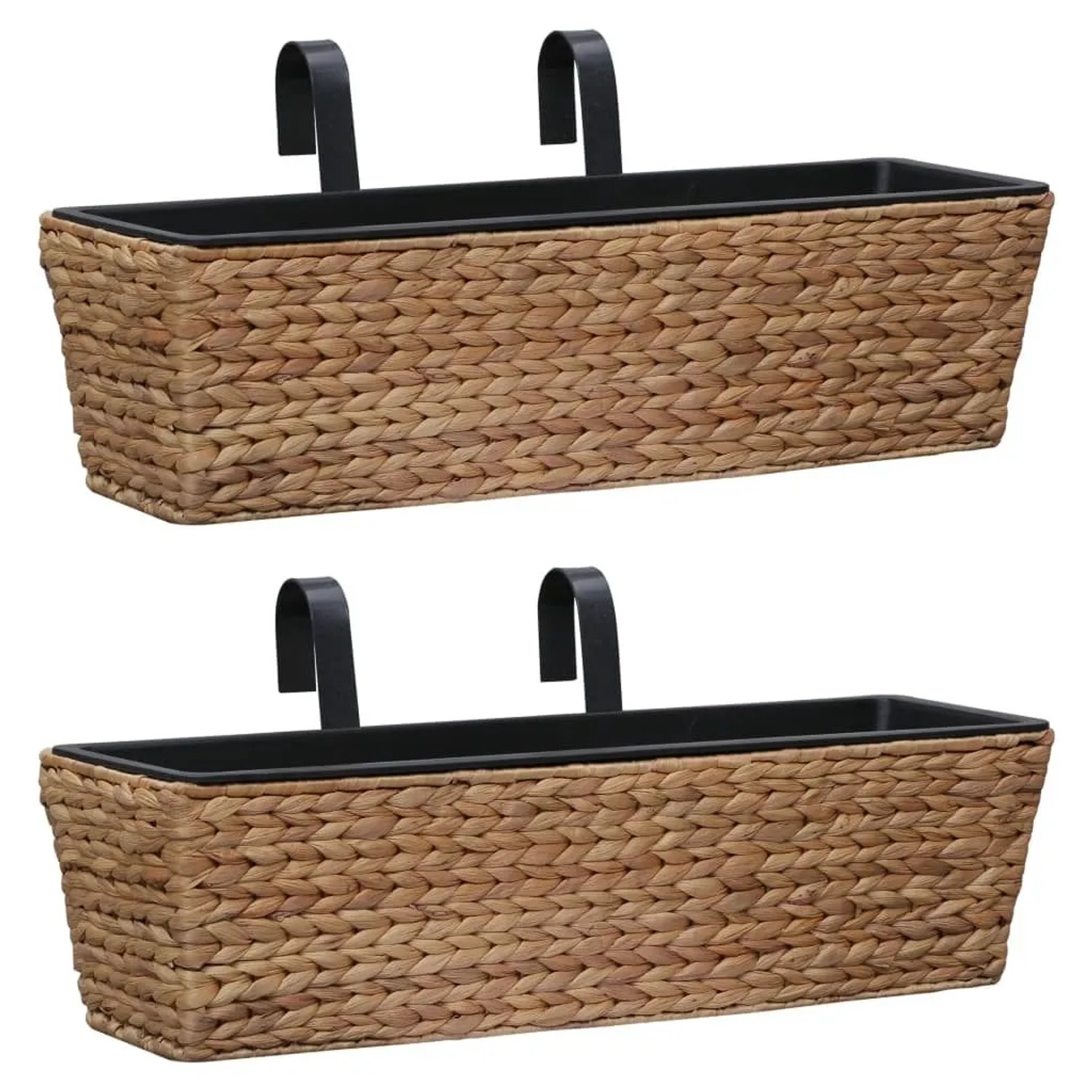 Furnicato Blumenkasten 2 Stk Wasserhyazinthe