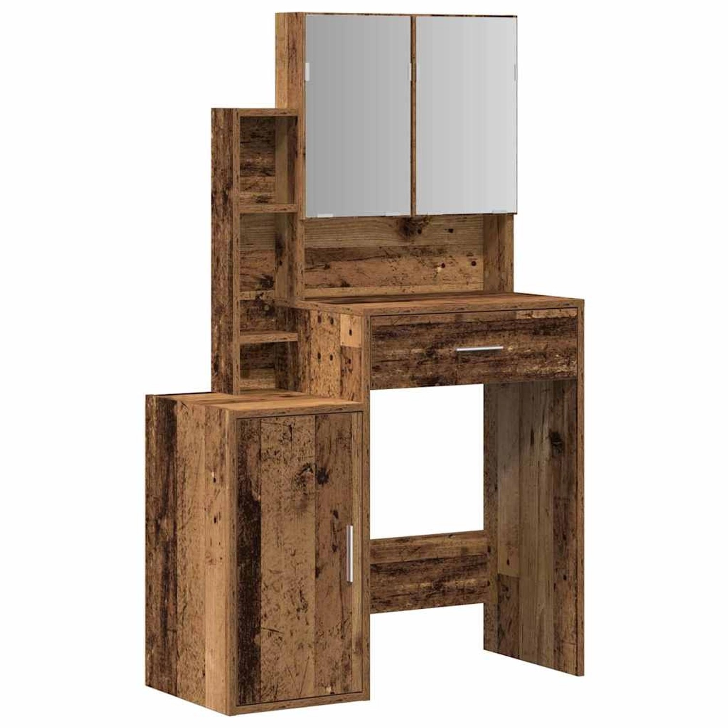 vidaXL Schminktisch mit Tür Altholz 80 x 35 x 132 cm Holzwerkstoff 868880 günstig online kaufen