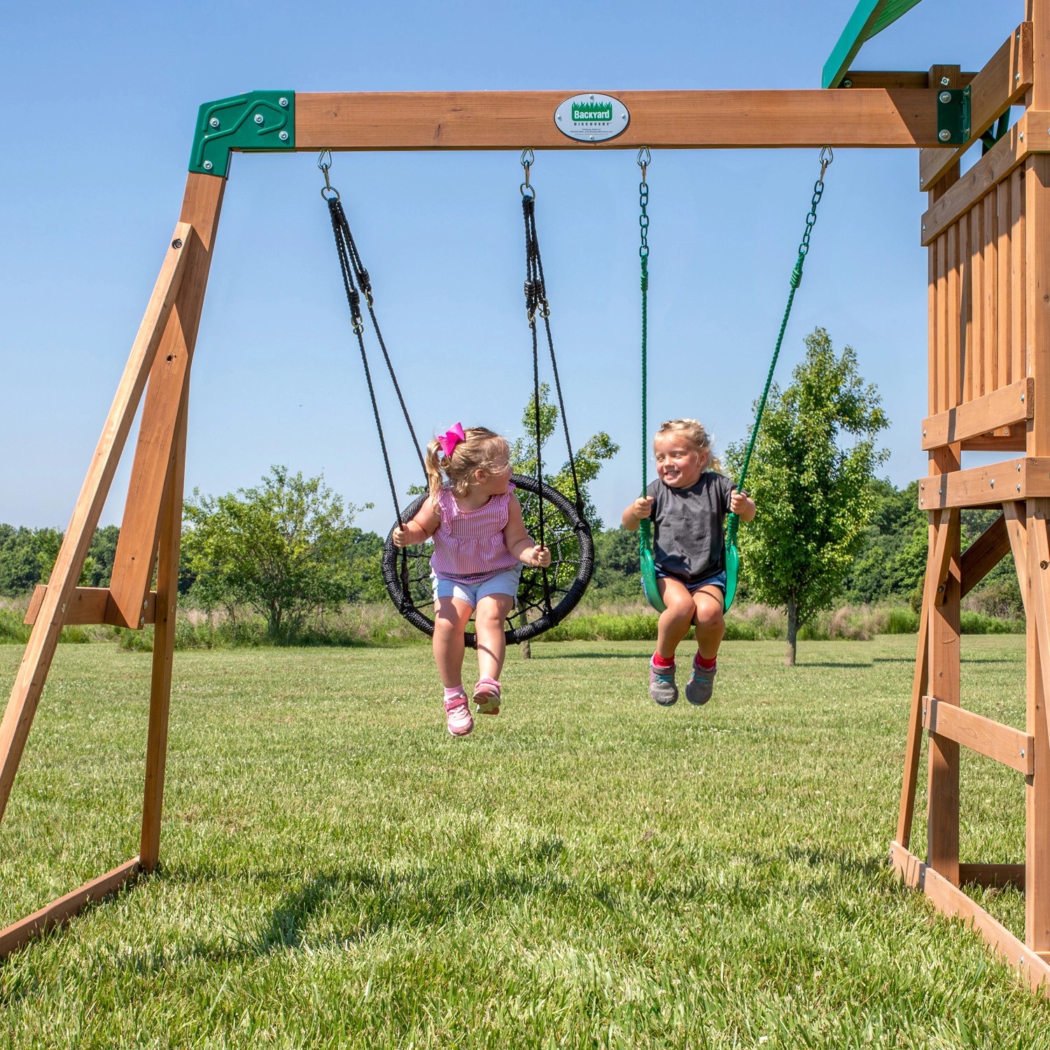 Backyard Spielturm Discovery Grayson Peak Schaukeln Rutsche Kletterwand