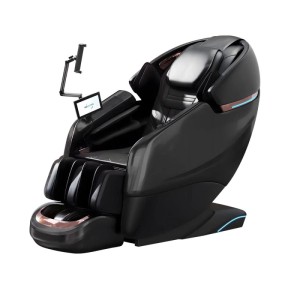 360Home 4D Ganzkörper Massagesessel Mit Heizfunktion Tiefenmassage für den ganzen Körper geeignet Bluetooth SL Schienen Schwarz