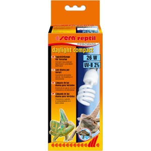 Sera Reptil Daylight Compact 26W Terrarium-Lampe für Tageslicht und UV-B-Strahlung.