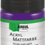 Kreul Acrylfarbe Matt Violett, 50ml Flasche. Ideal für Bastelarbeiten.
