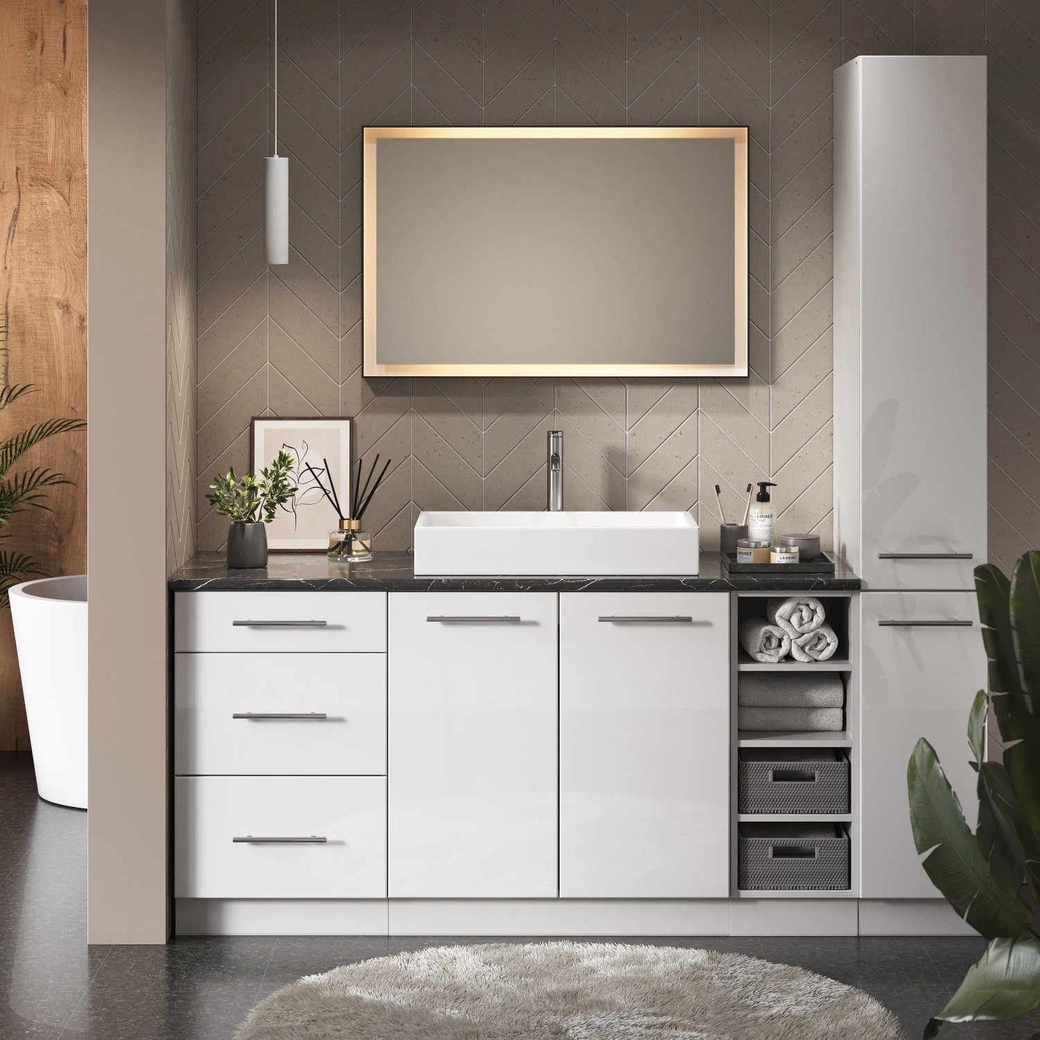 hängeregal pflanzen 1 stück art deco pflanzenständer massivholz Size:60