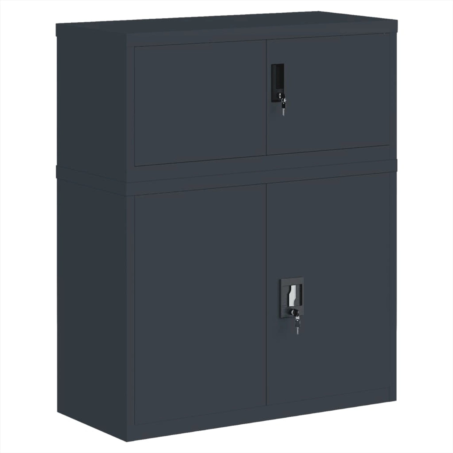 vidaXL Aktenschrank Anthrazit 90x40x110 cm Stahl günstig online kaufen