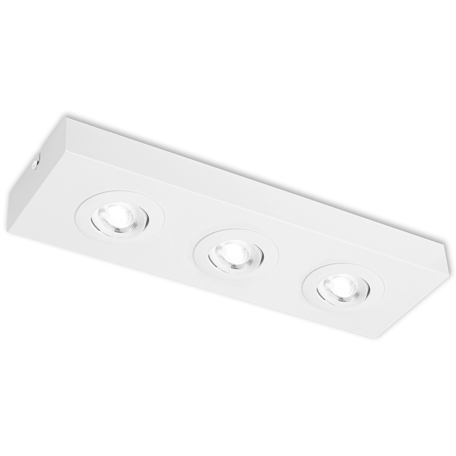 Briloner LED-Deckenleuchte Hoka Schwenkbar CTS Schalter 38,5 cm x 4 cm Weiß günstig online kaufen