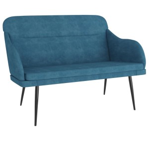 vidaXL Sitzbank Blau 110x76x80 cm Samt 351453