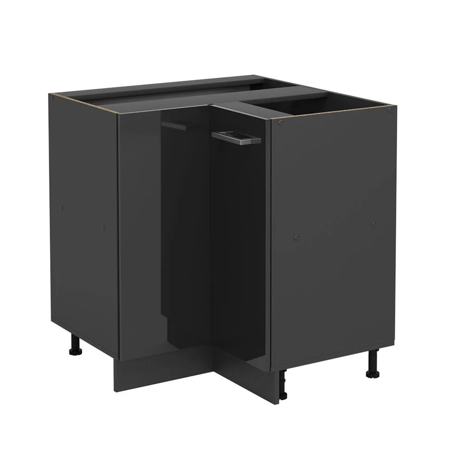 Vicco Eckunterschrank R-Line Anthrazit Hochglanz 76 x 82 ohne Arbeitsplatte Art Nr 53547