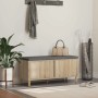 vidaXL Flurbank mit Kissen mit Speicher Sonoma-Eiche 100 x 38 x 46 cm 891538_2