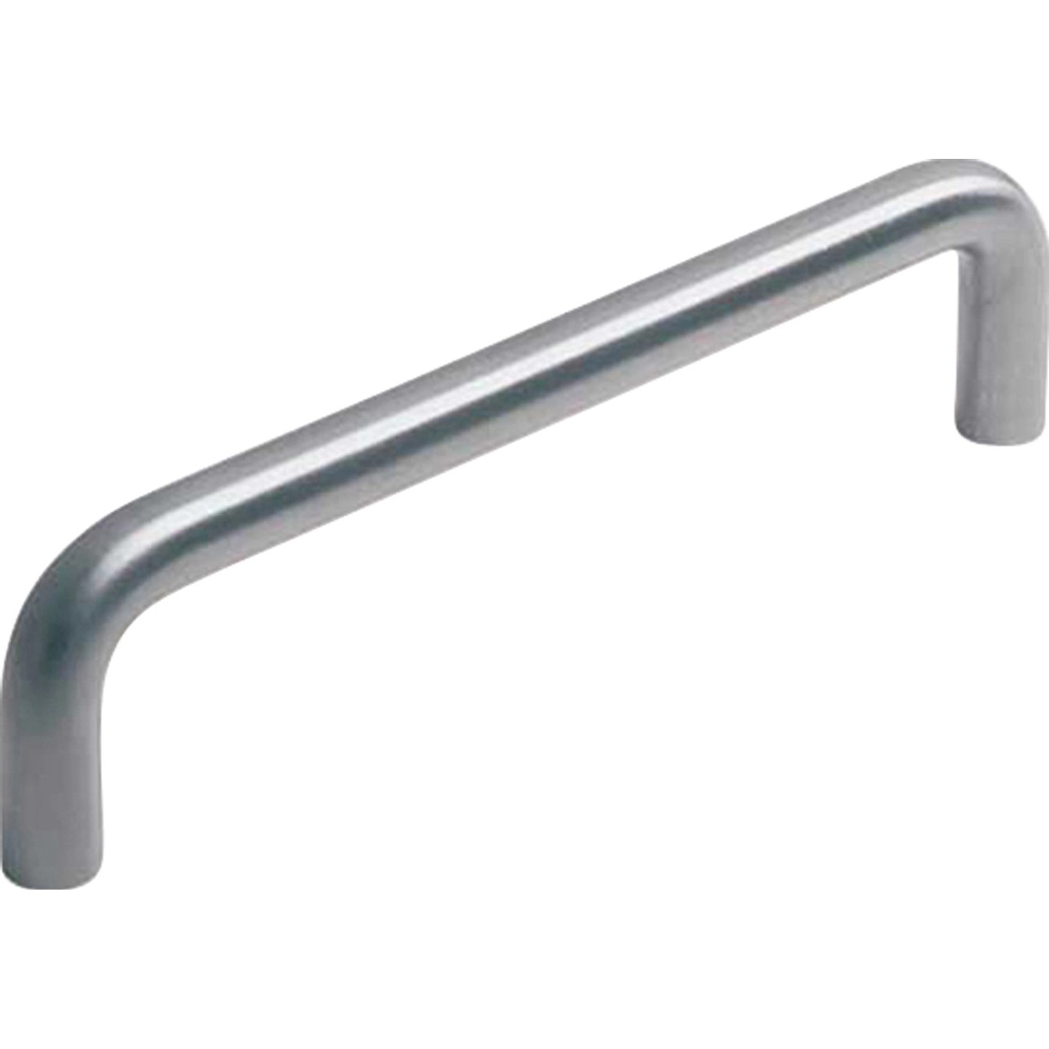 Edelstahl Möbelgriff 901, gebogen, für Schränke und Schubladen.