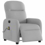 vidaXL Massagesessel Elektrisch Wolkengrau Stoff 3302971