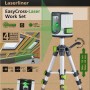 Laserliner EasyCross-Laser Set mit Stativ für präzises Nivellieren.