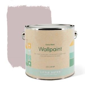 Little Dutch Wandfarbe Faded Mauve, matte Malve für Wände und Decken, 2,5 l.