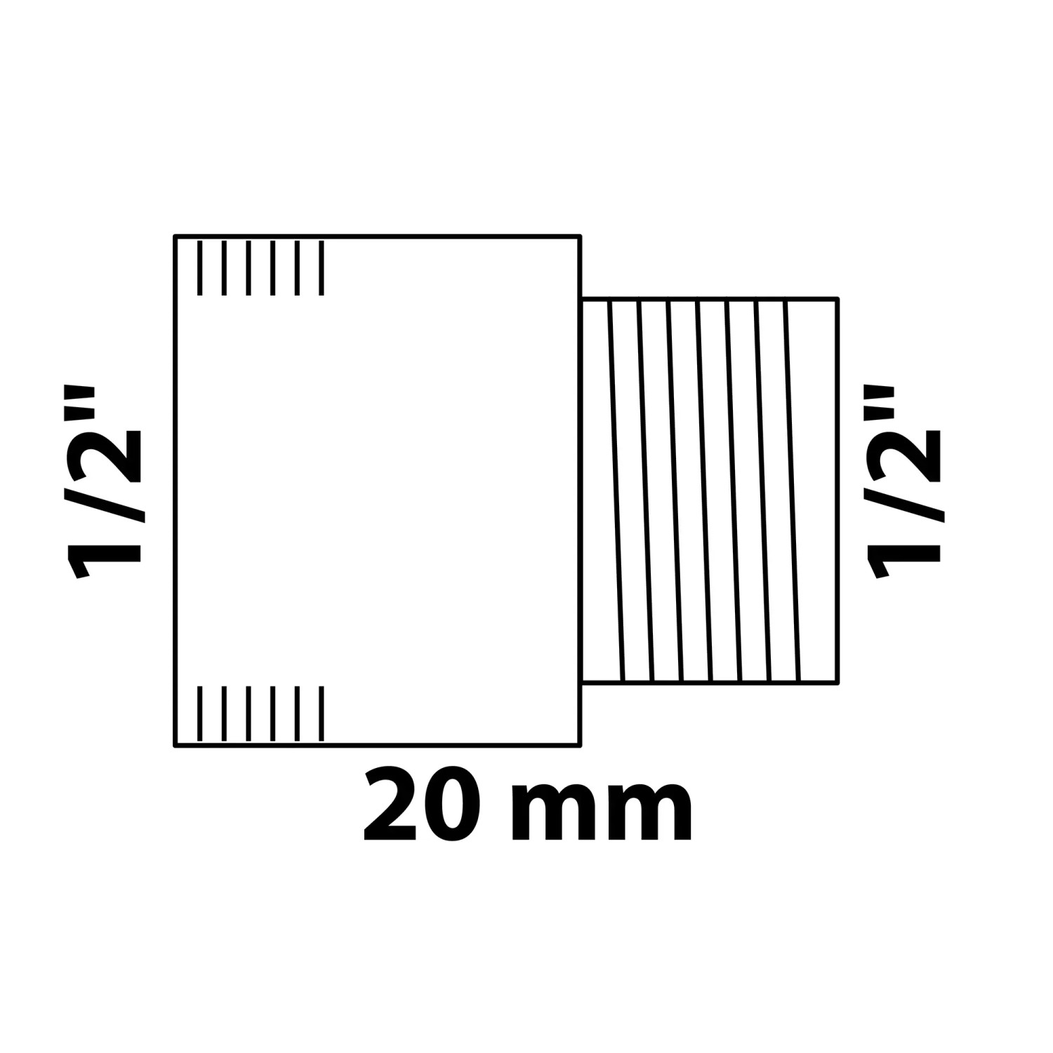 5-teiliges Messing Hahnverlängerungsset – 1/2 Zoll, Längen 10–30 Mm, Inkl. Gewindedichtband
