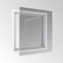 Windhager Magnetfenster, weiß, 100x120cm, Insektenschutz für Fenster mit Magnetbefestigung.