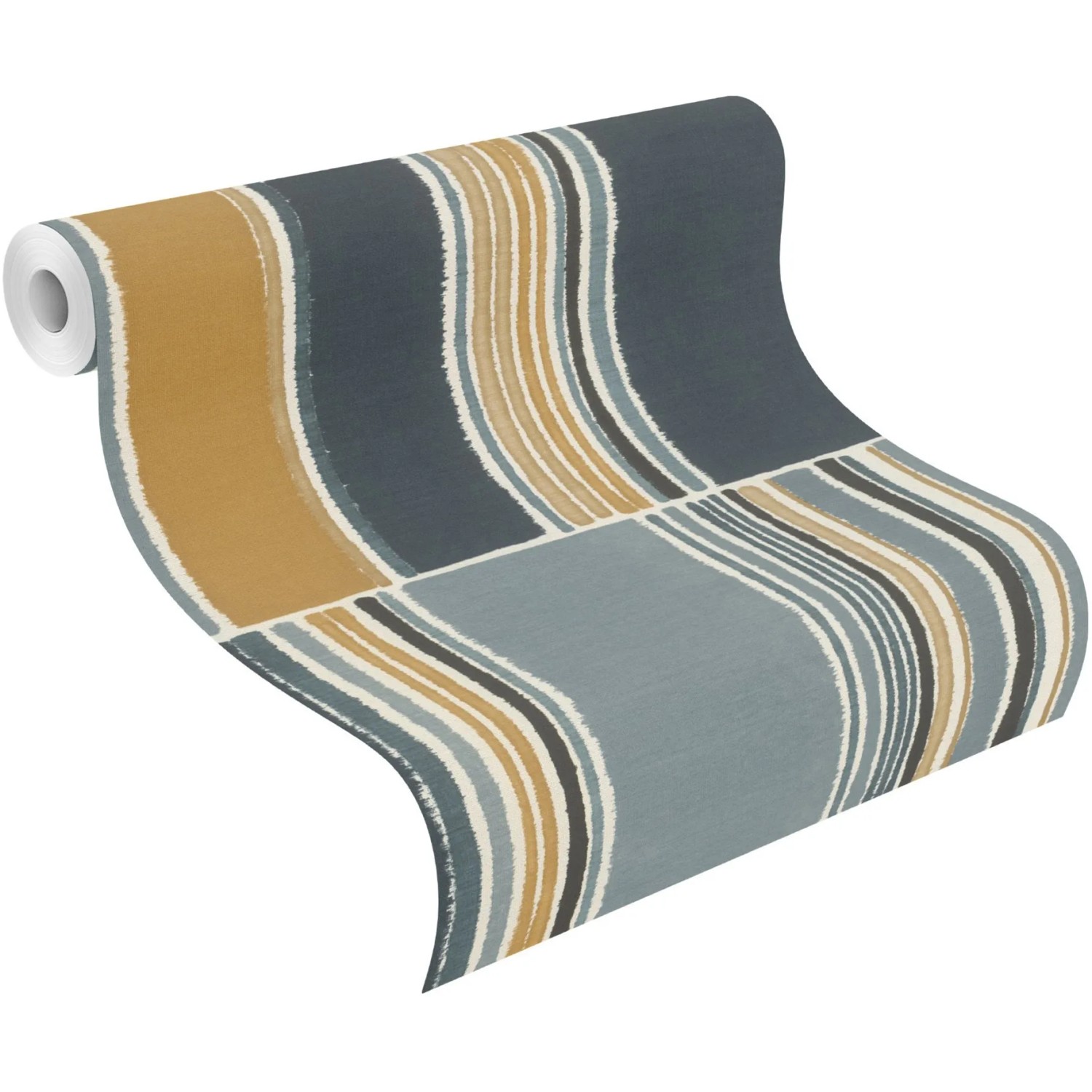 Rasch Vliestapete Florentine III 484441 Patchwork Blau-Grau 10,05 