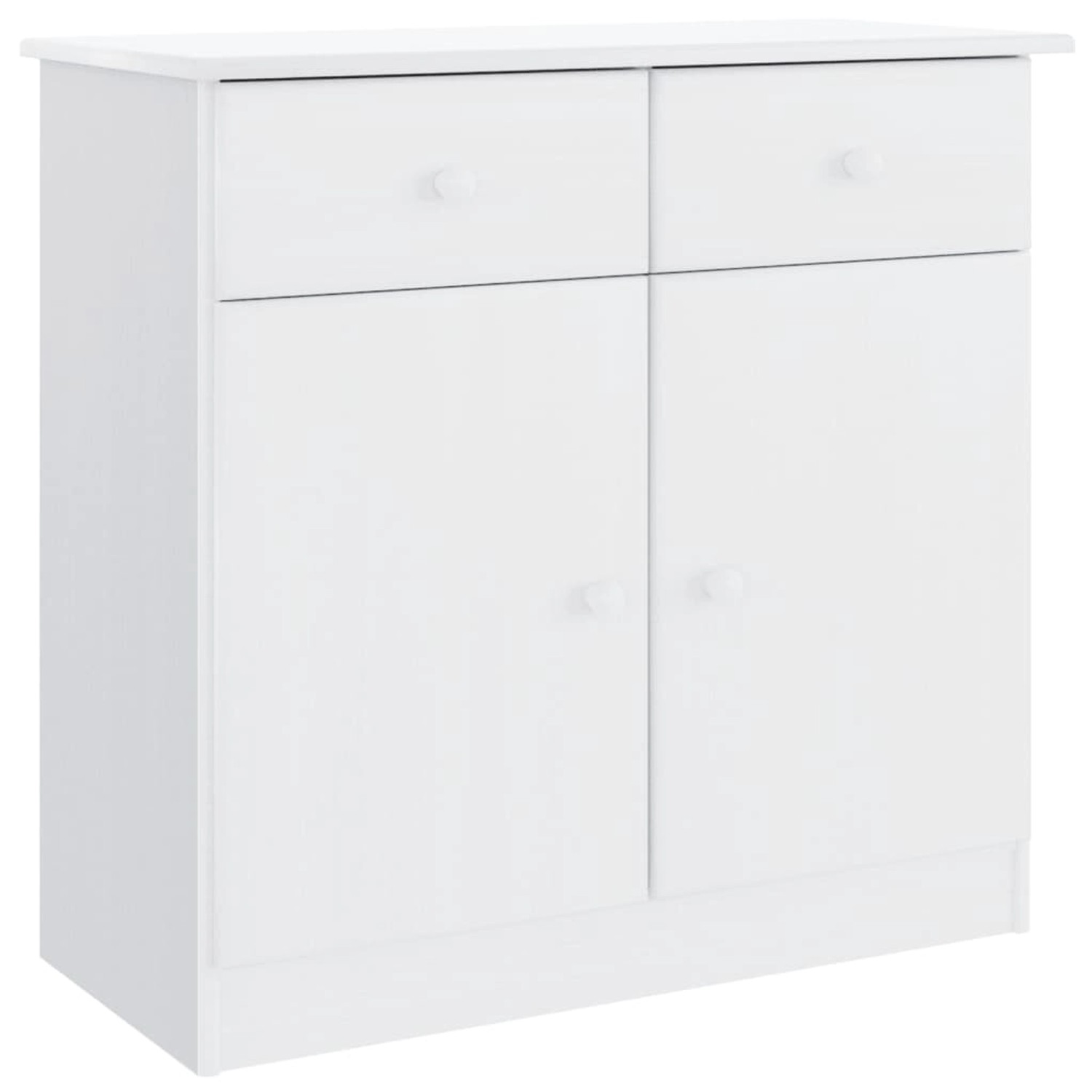 vidaXL Sideboard ALTA Weiß 77x35x73 cm Massivholz Kiefer 353942 günstig online kaufen