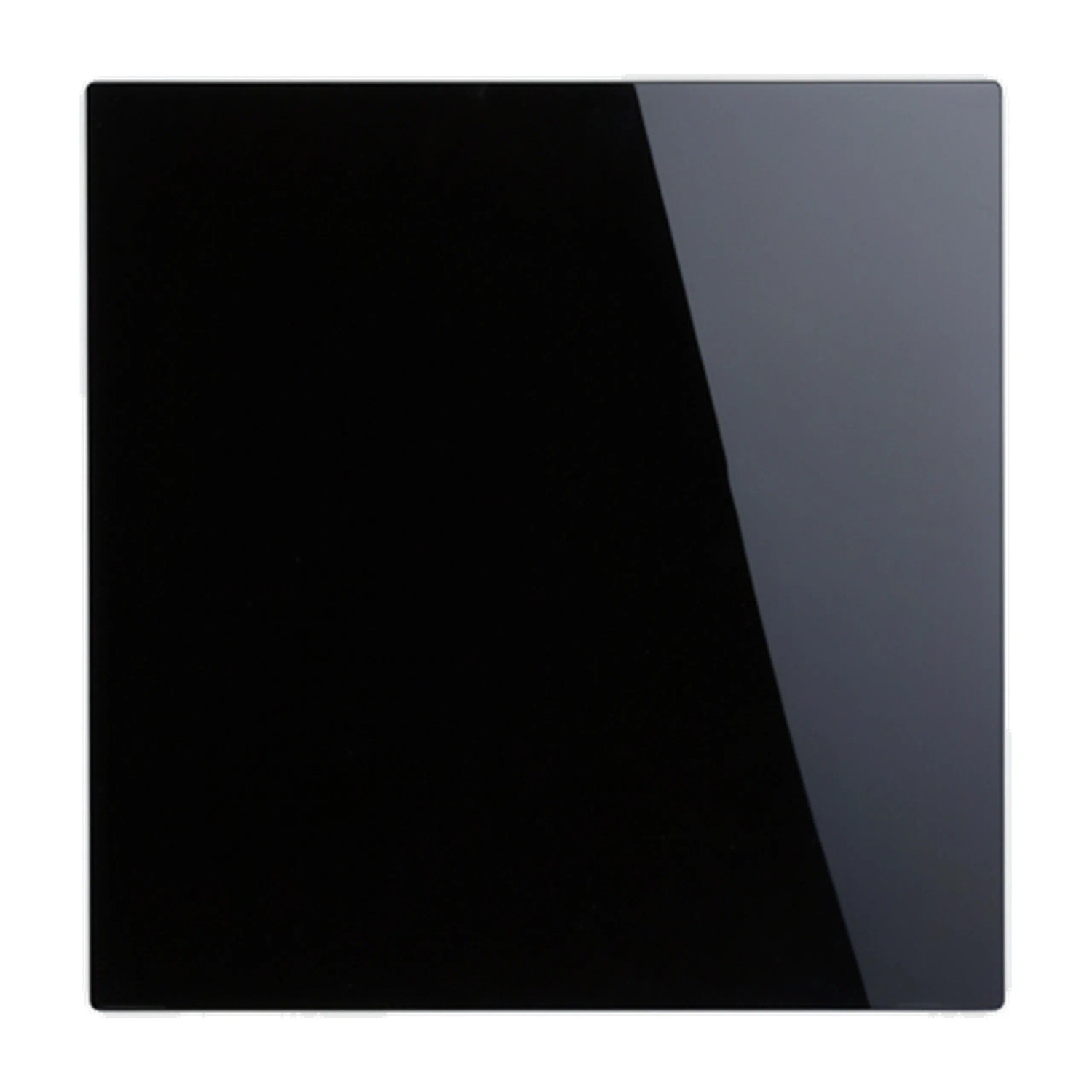 Relaxdays Magnettafel Glas Metall Schwarz Magnetisch Beschreibbar 40 x 40 cm 1,9 kg
