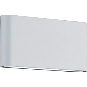 Weiße Trio LED-Wandleuchte Thames für Innen & Außen, modernes Design.