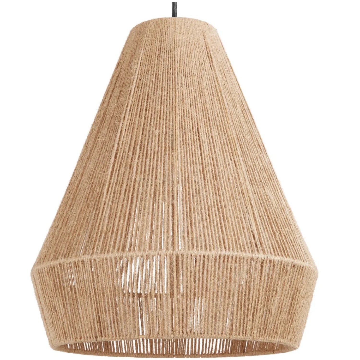 Tectake Pendelleuchte Pendelleuchte Suri Boho Stil  Wickeltechnik  40 W Natürliche Jutefaser  40 50 x 40 50 x 47 cm Natur