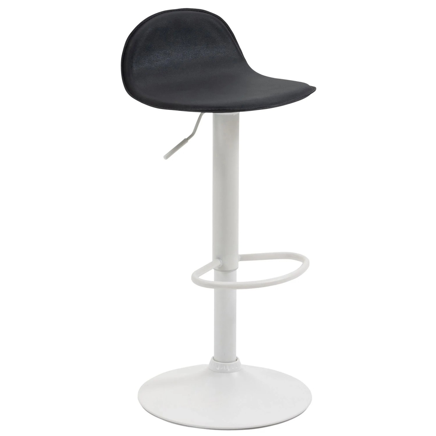 CLP Barhocker Lana V2 Kunstleder Schwarz/Weiß