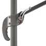 Detailaufnahme: Kurbelmechanismus des Schneider Ampelschirm 300x230 cm, zur einfachen Bedienung.