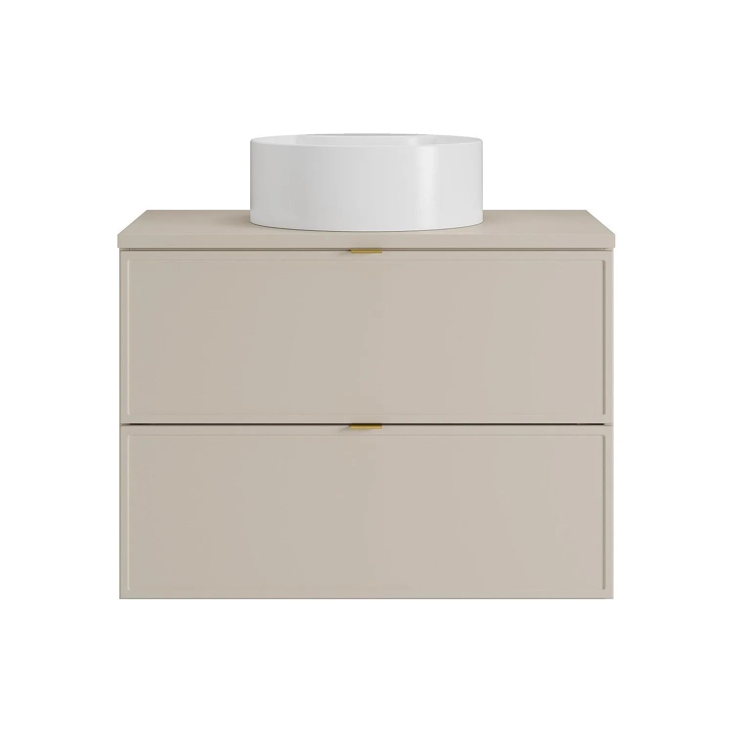 Vente-unique Einzelwaschtisch Ondil Beige 80 cm