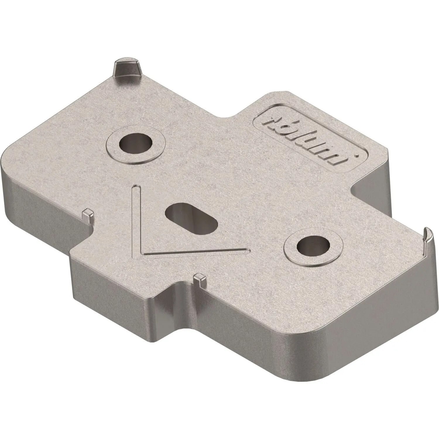 Blum Winkelkeil Kreuzform +5 Grad Schraubversion Vernickelt Höhe 6 mm