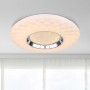 Weiße Globo LED-Deckenleuchte Magnifique, Ø 49 cm, mit Sparkle Dekor und Glaskristallen.