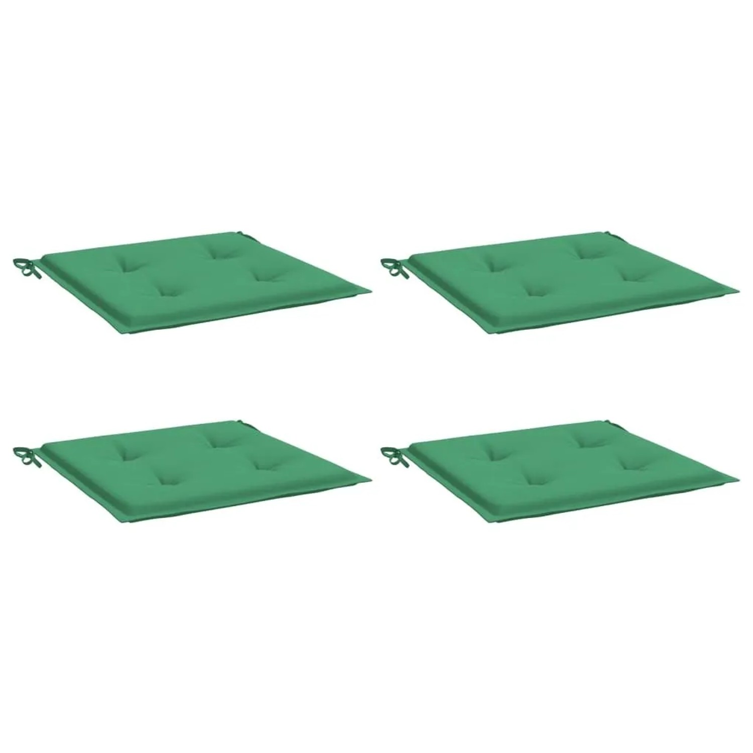 vidaXL Gartenstuhl-Kissen 4 Stk Grün 50x50x4 cm Oxford-Gewebe 314048 günstig online kaufen